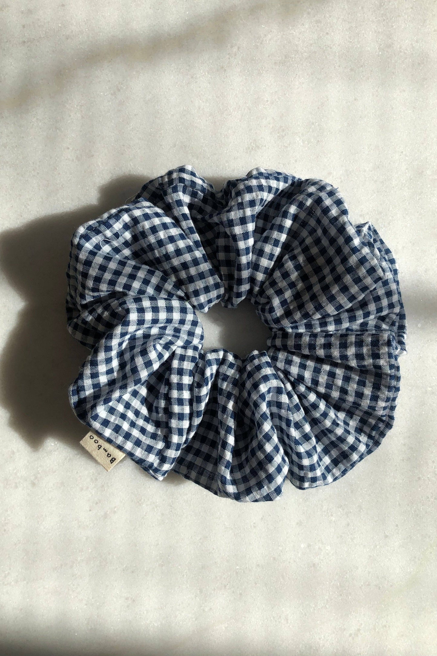 MINI GINGHAM SCRUNCHIES - neutral: Sand 🏝 / Everyday small size