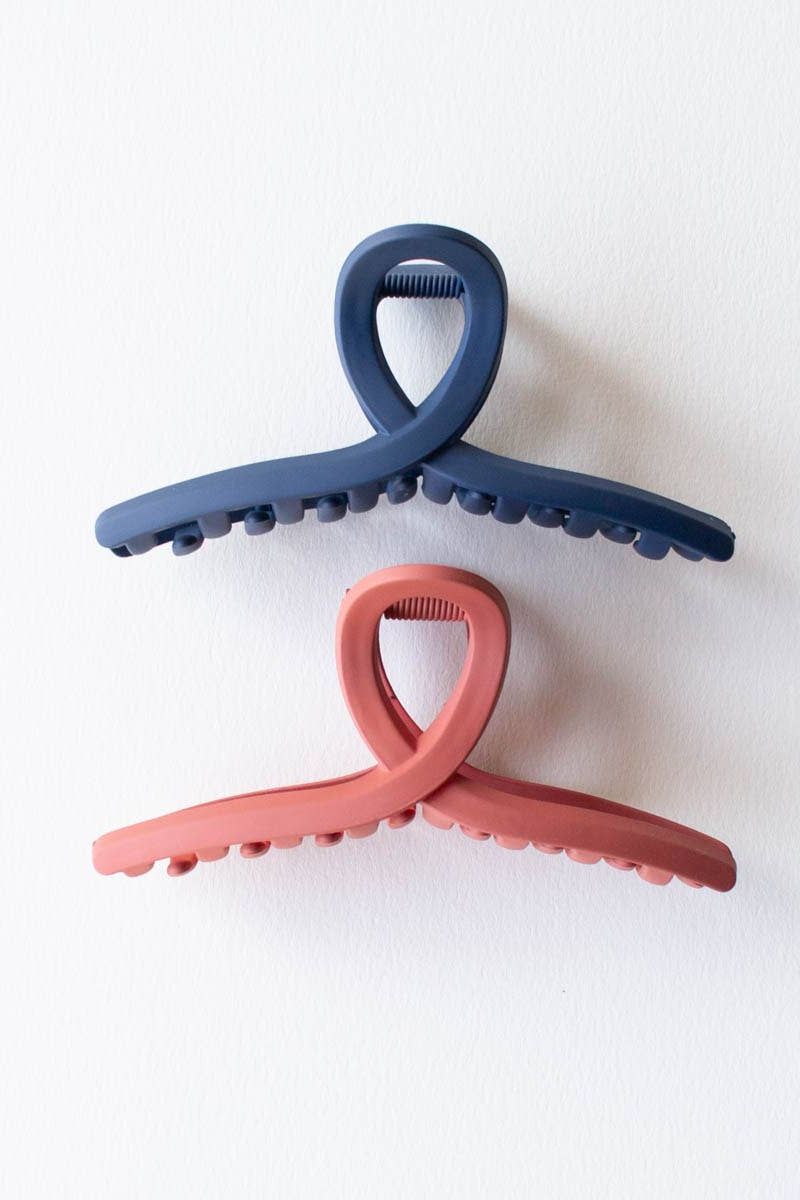 5 Inch Matte French Twist Hair Clip: Blush