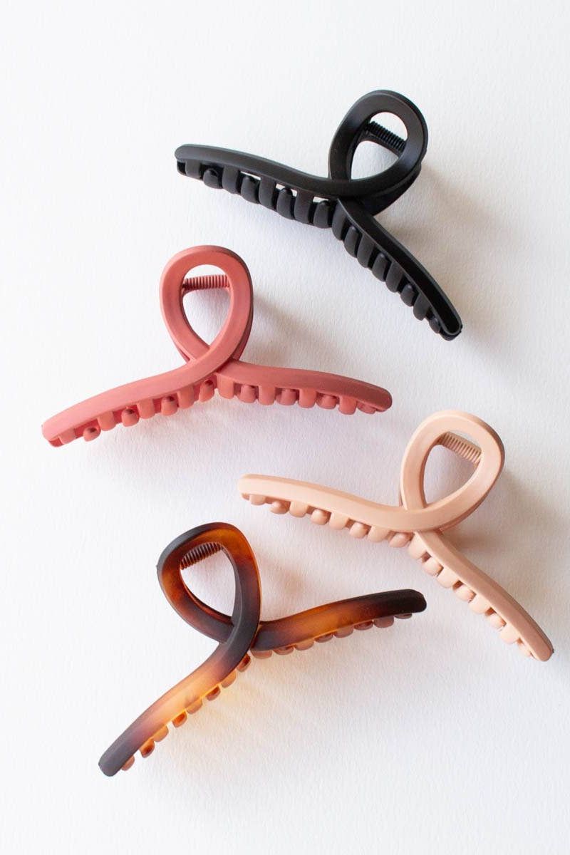 5 Inch Matte French Twist Hair Clip: Blush