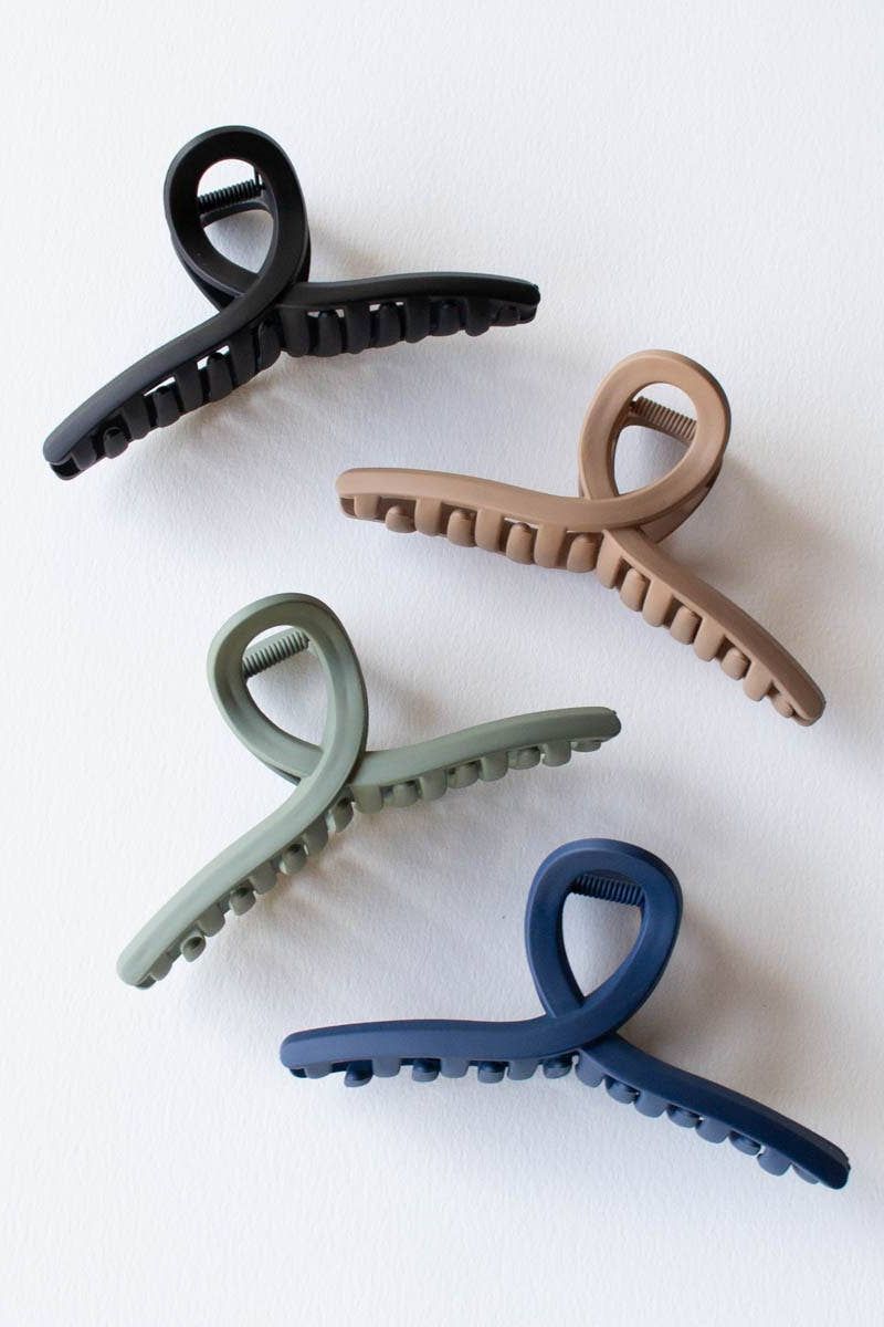 5 Inch Matte French Twist Hair Clip: Blush
