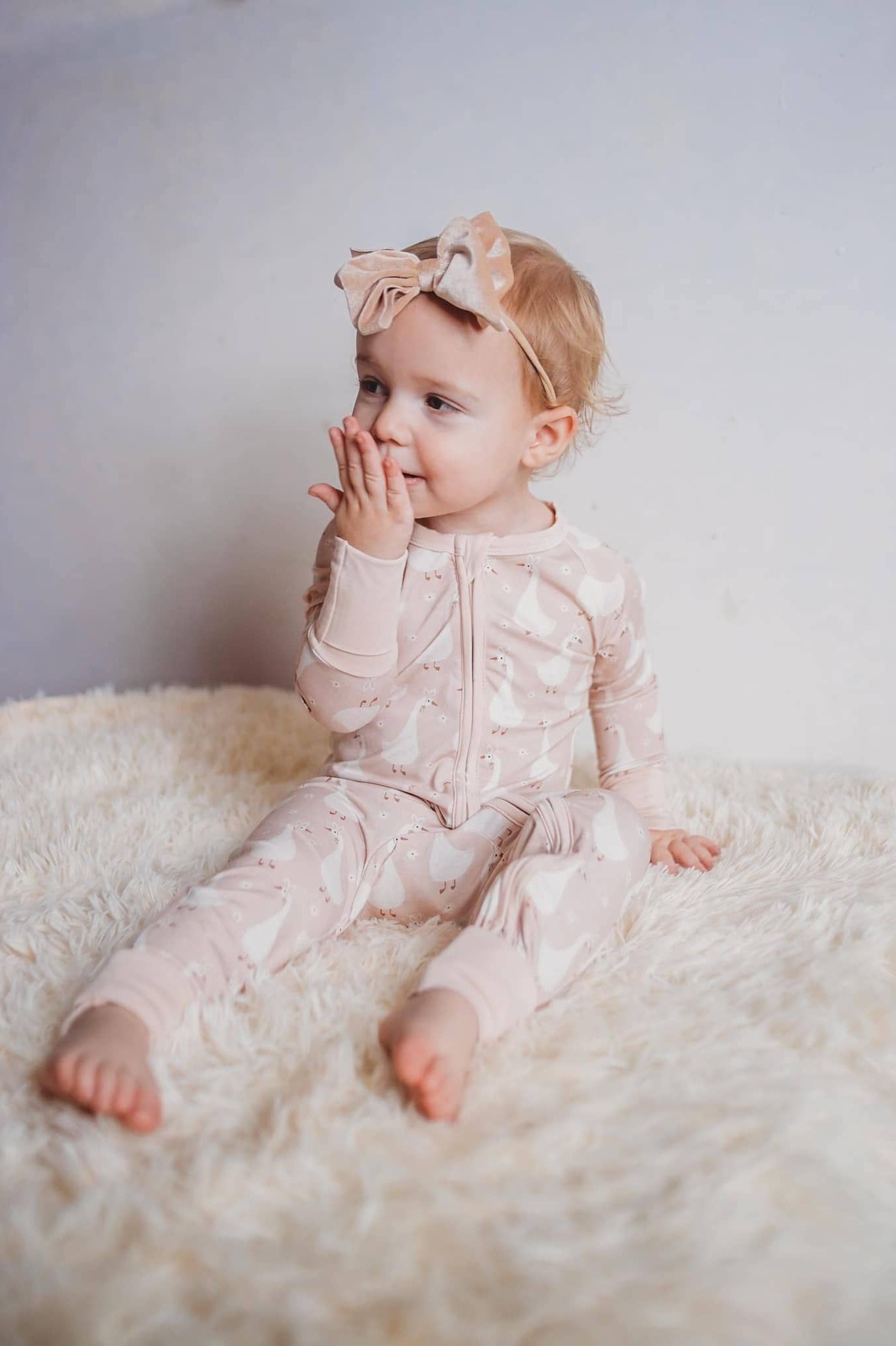 Silly Goose on the Loose Bamboo Zippy Romper