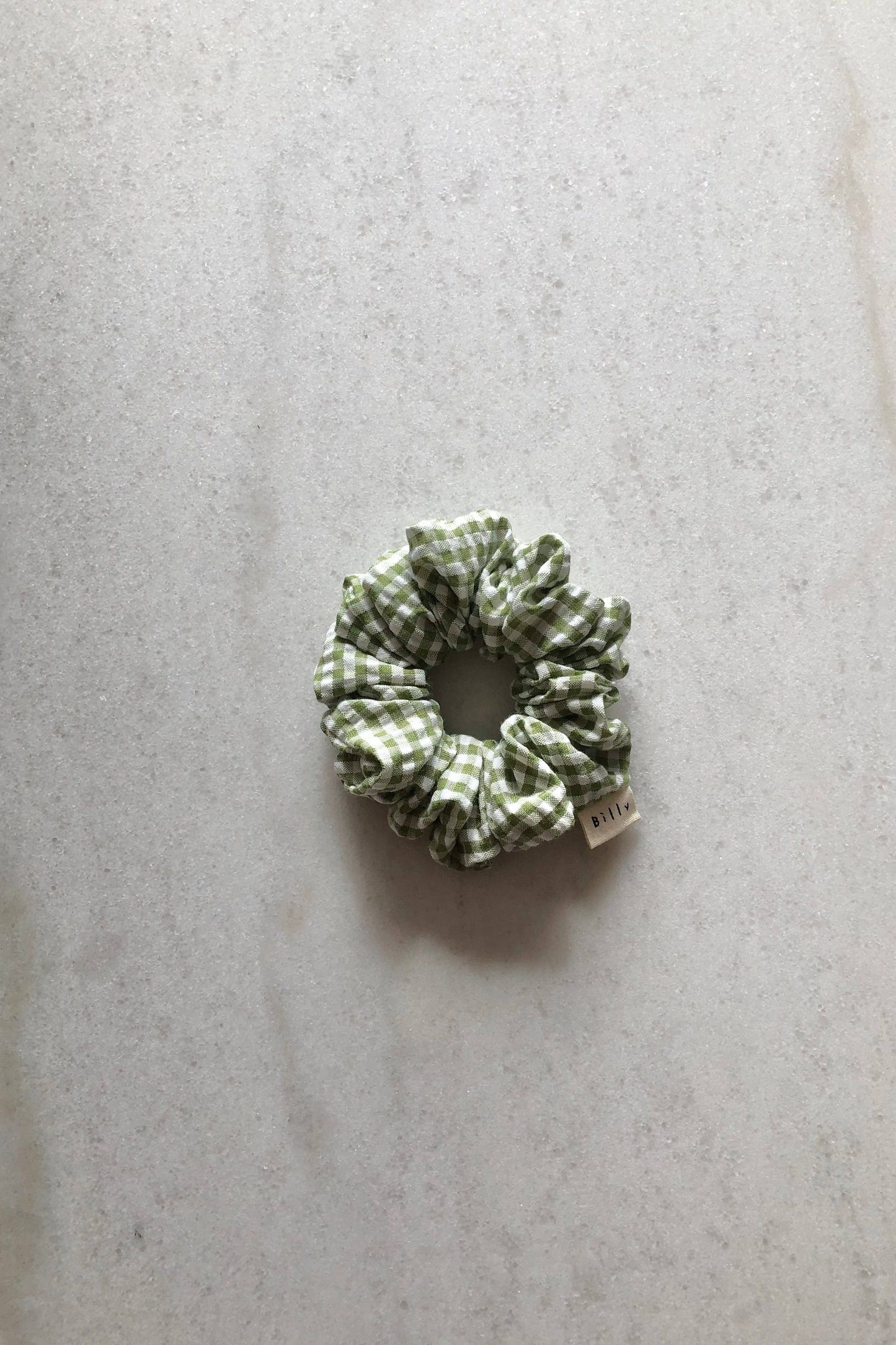 MINI GINGHAM SCRUNCHIES - neutral: Sand 🏝 / Everyday small size