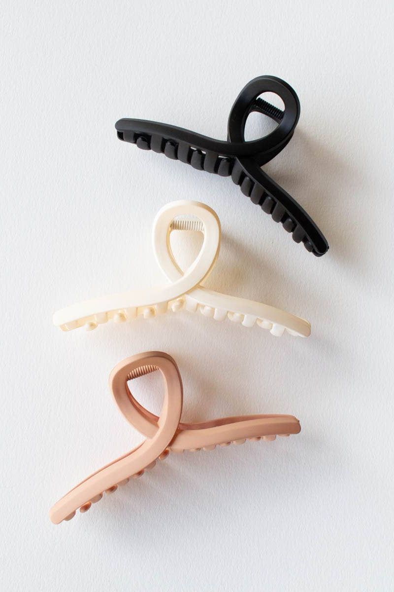 5 Inch Matte French Twist Hair Clip: Blush