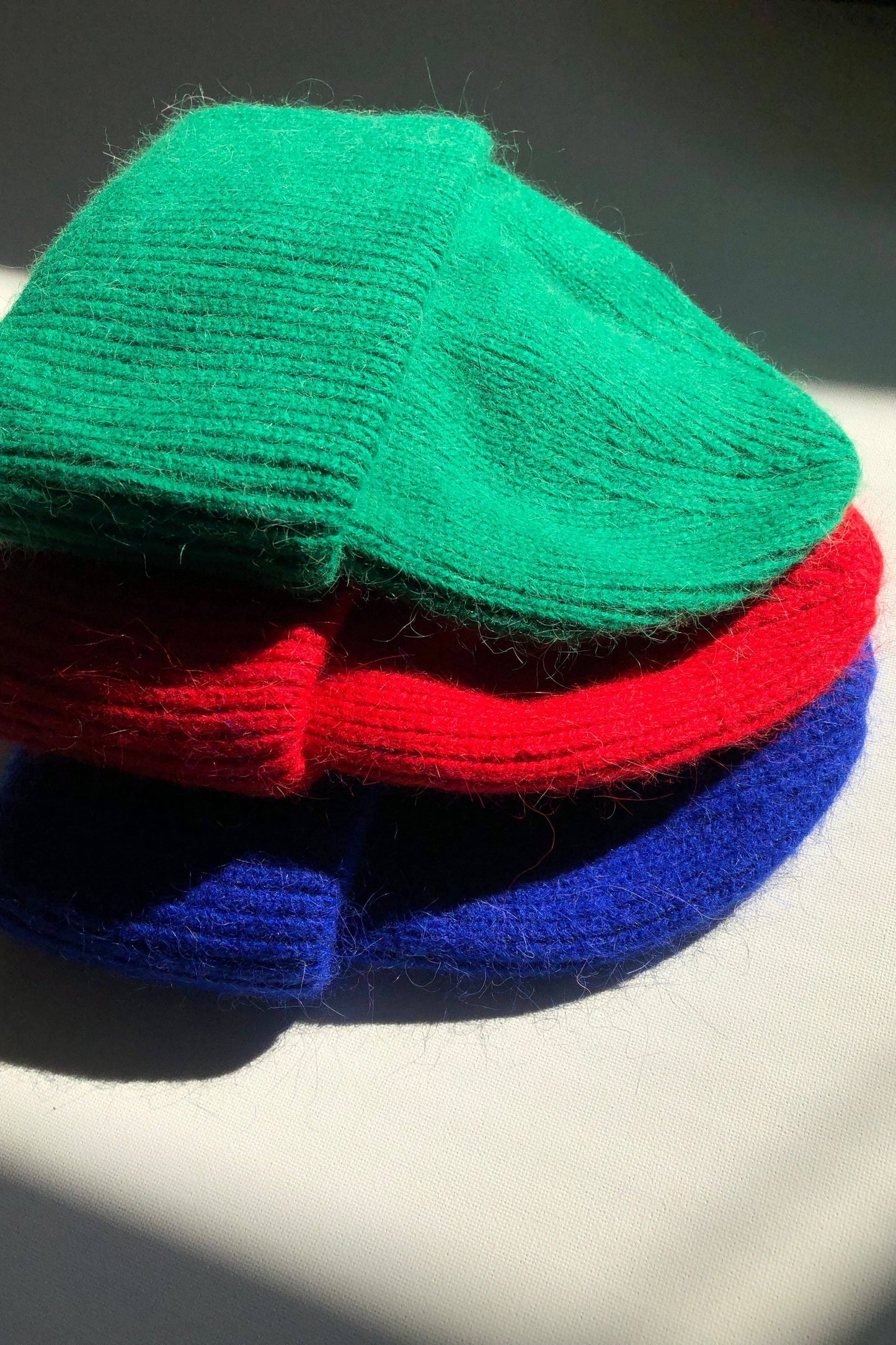 2024 ROYAL ANGORA WOOL BEANIE - crystal brights: Crystal red