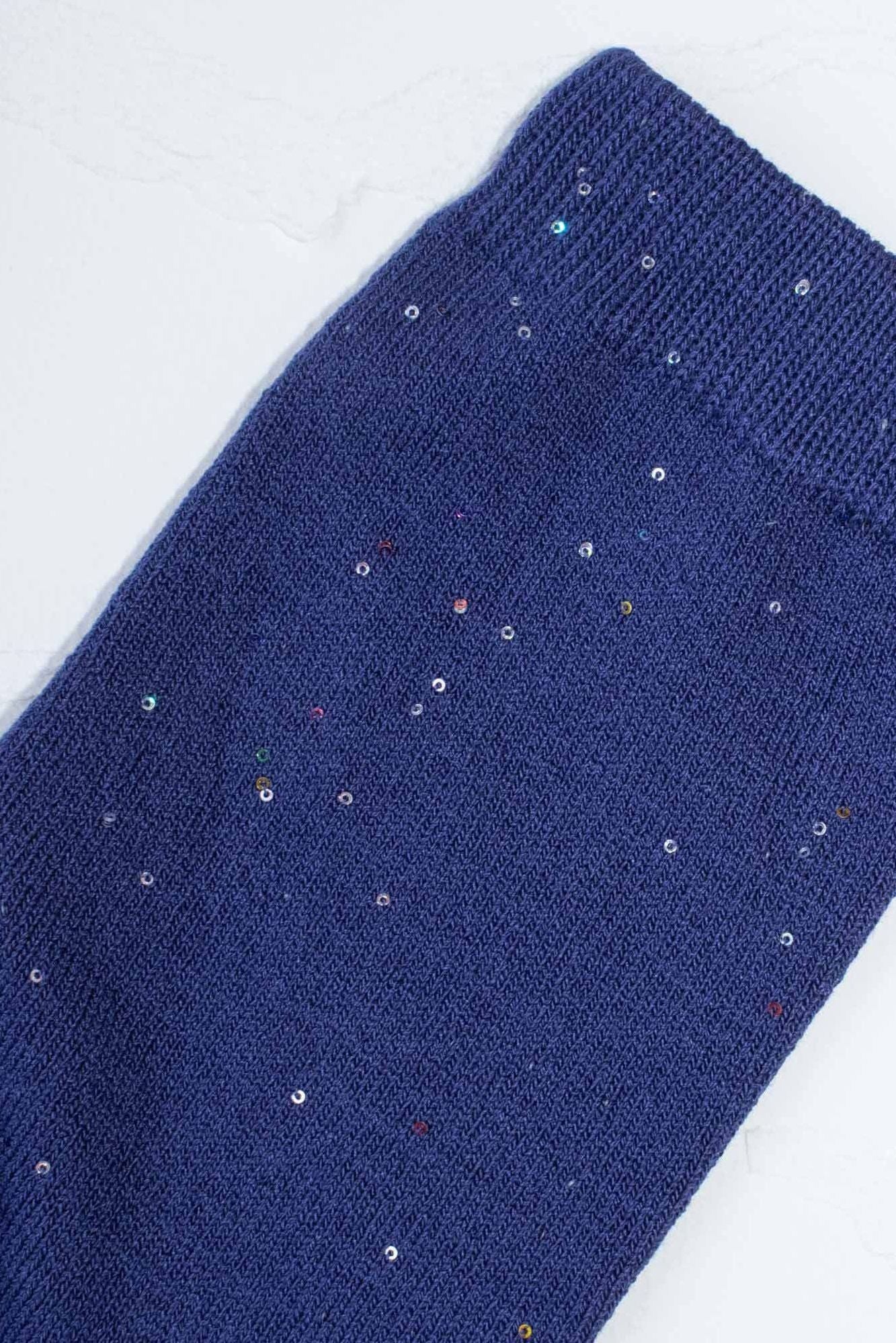 Women's Holiday Glitter Socks: Red