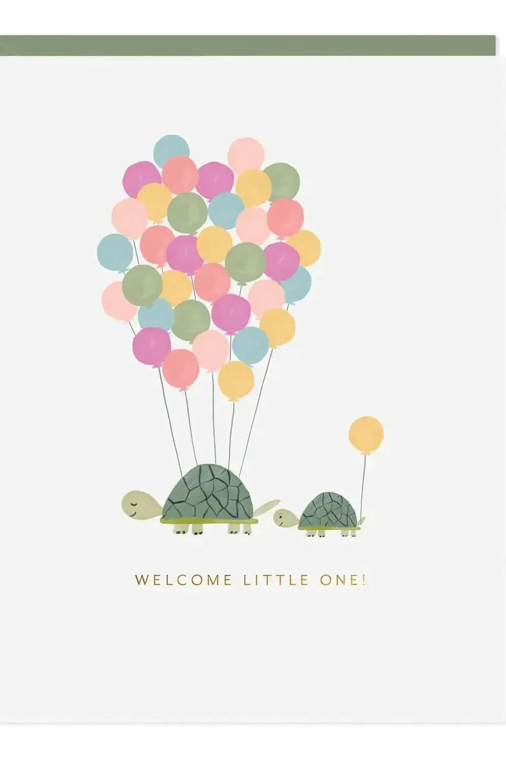 Welcome Little One Turtles Card