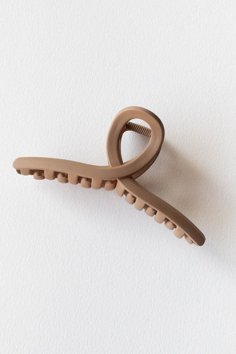 5 Inch Matte French Twist Hair Clip: Blush
