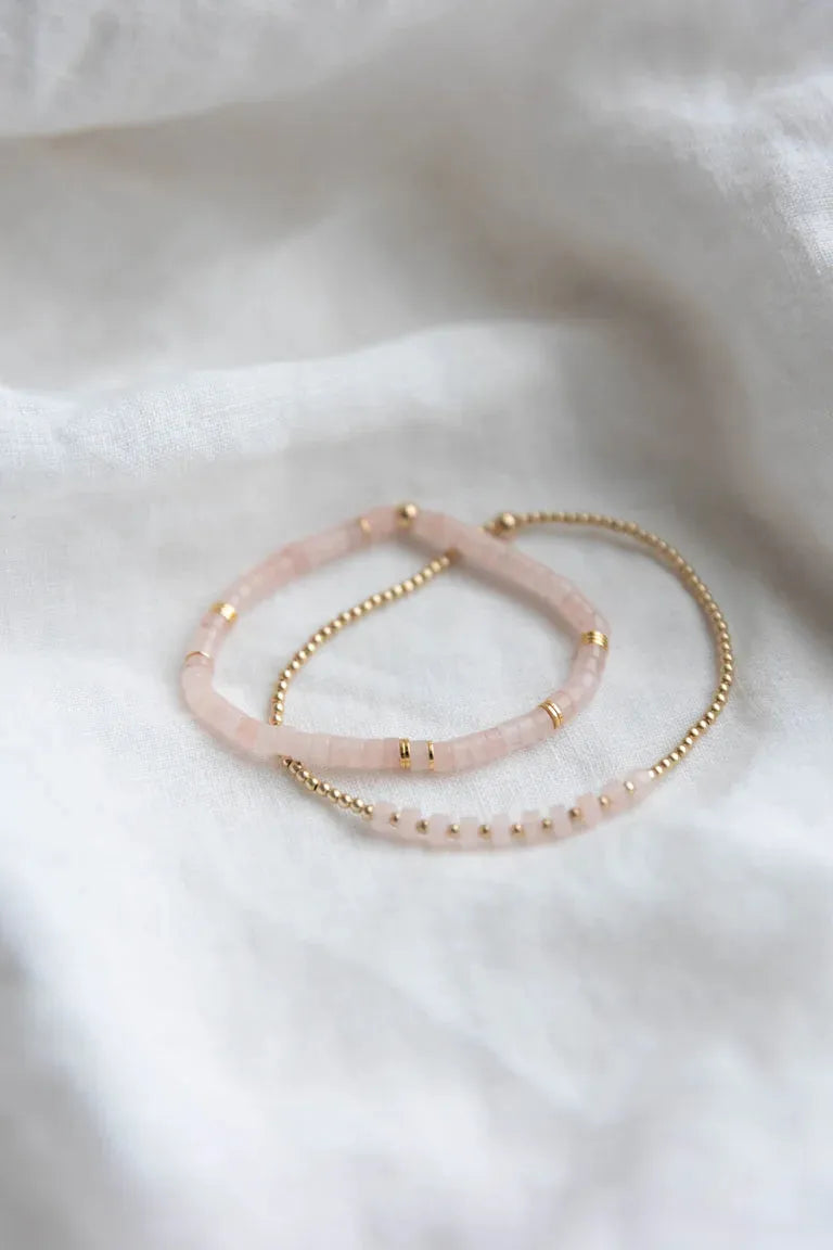 Shiloh v Binah Stretchy Bracelet - Pink
