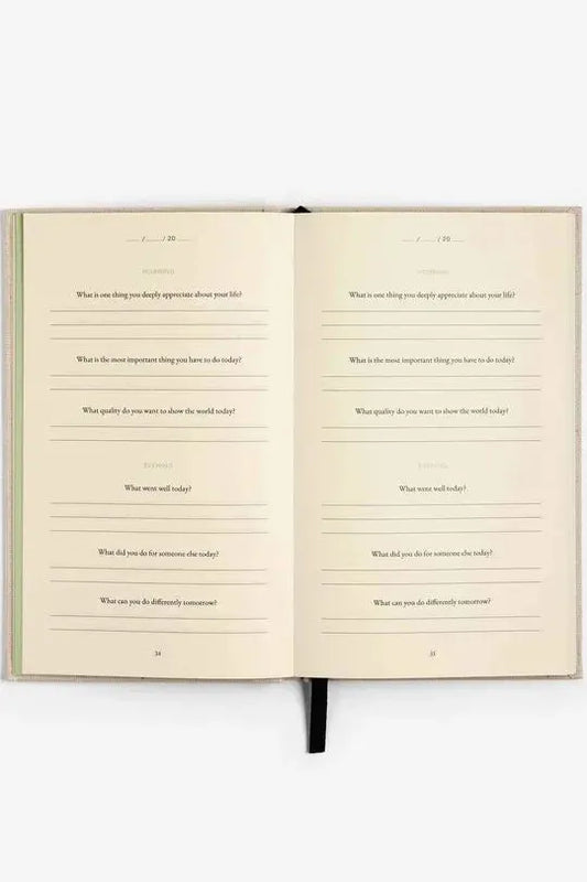 The Three Question Journal - Green