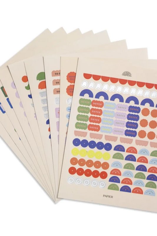 Planner Stickers Silver