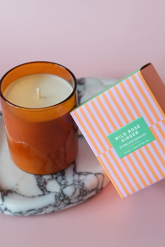 Wild Rose + Ginger Essentials Candle | 8 oz.