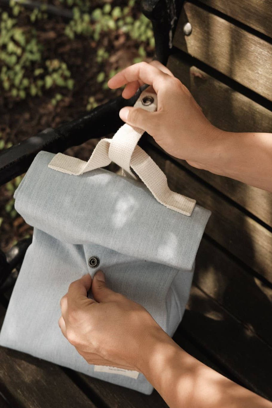 Lunch Tote: Pale Blue