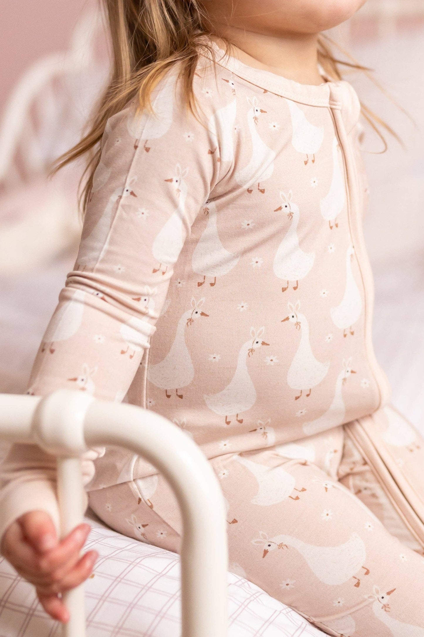 Silly Goose on the Loose Bamboo Zippy Romper