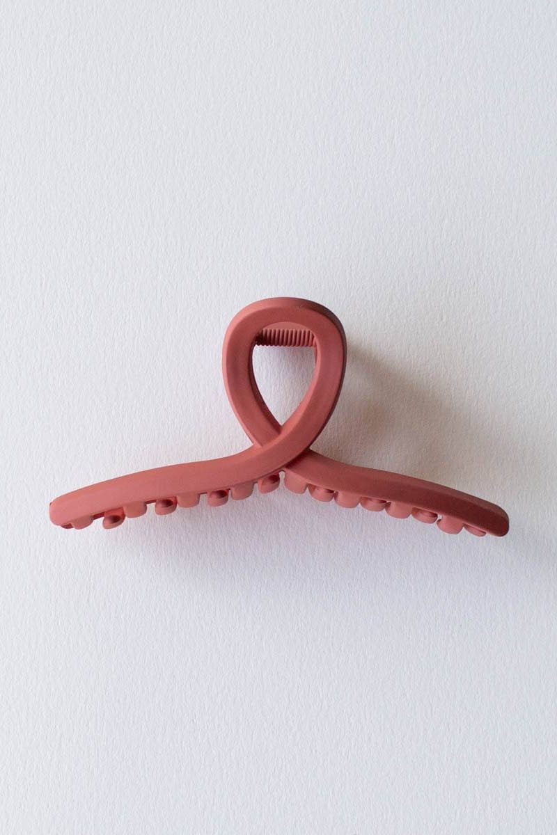 5 Inch Matte French Twist Hair Clip: Blush
