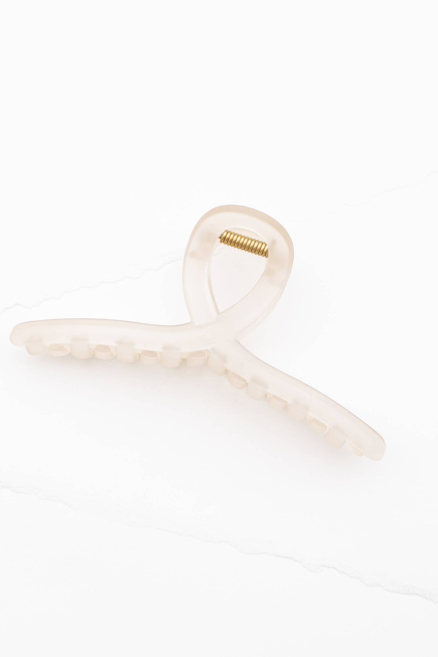 5 Inch Matte French Twist Hair Clip: Blush