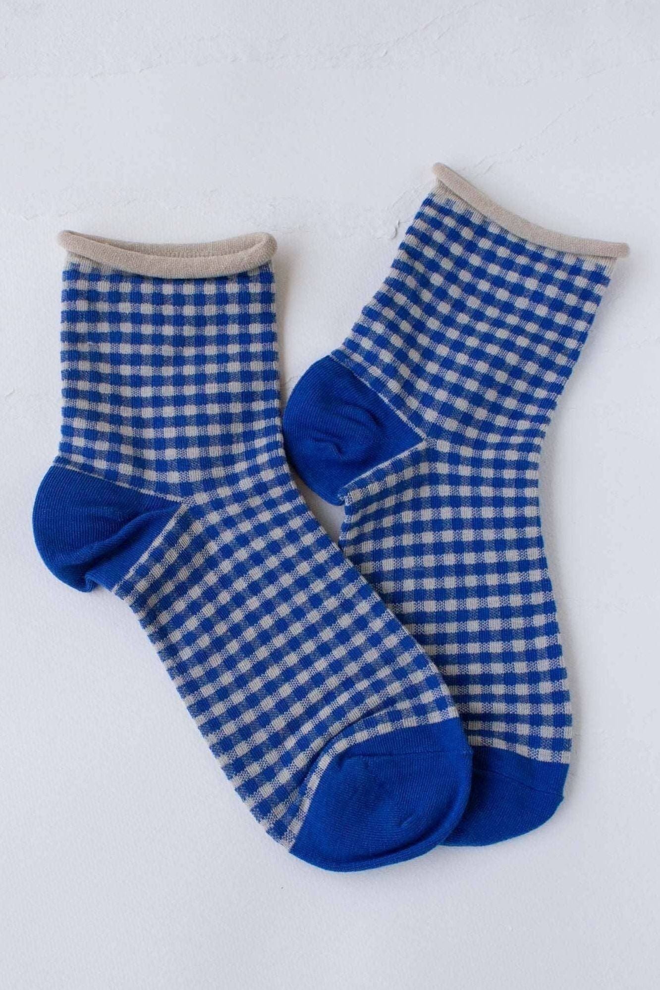 Picnic Mid Crew Socks: Oatmeal Brown