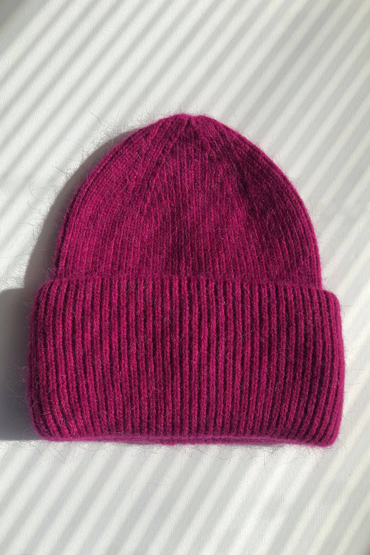 2024 ROYAL ANGORA WOOL BEANIE - crystal brights: Crystal red