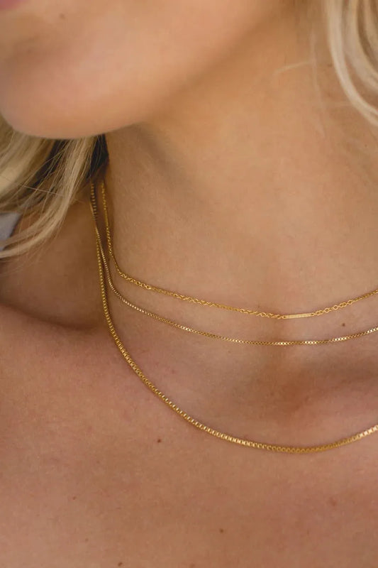 Our Spare Change Amber Box Chain