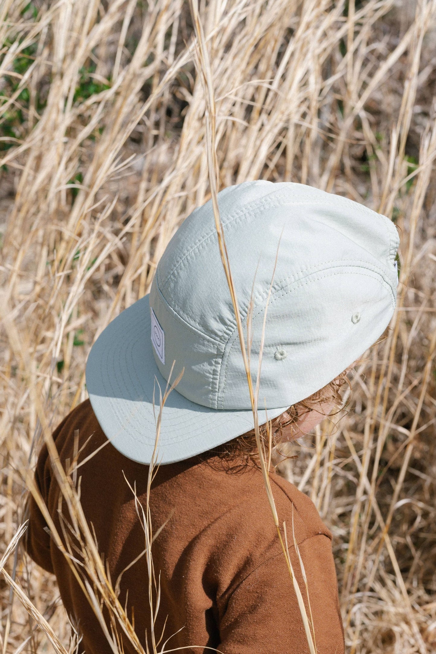 Waterproof Five-Panel Hat in Sea Foam: Size 1