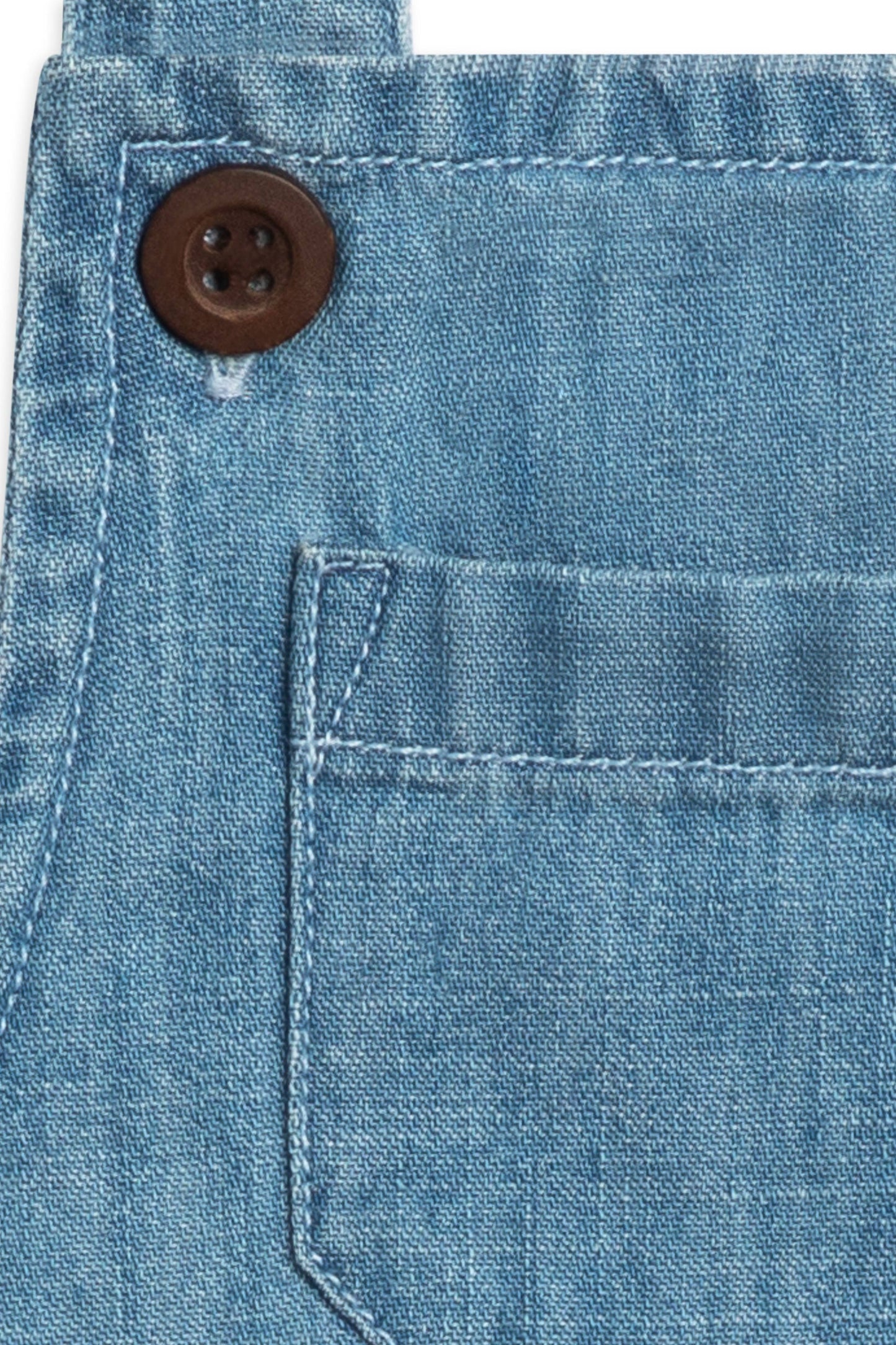 Organic Baby & Kids Noe Chambray Bubble Overall: 6-12M
