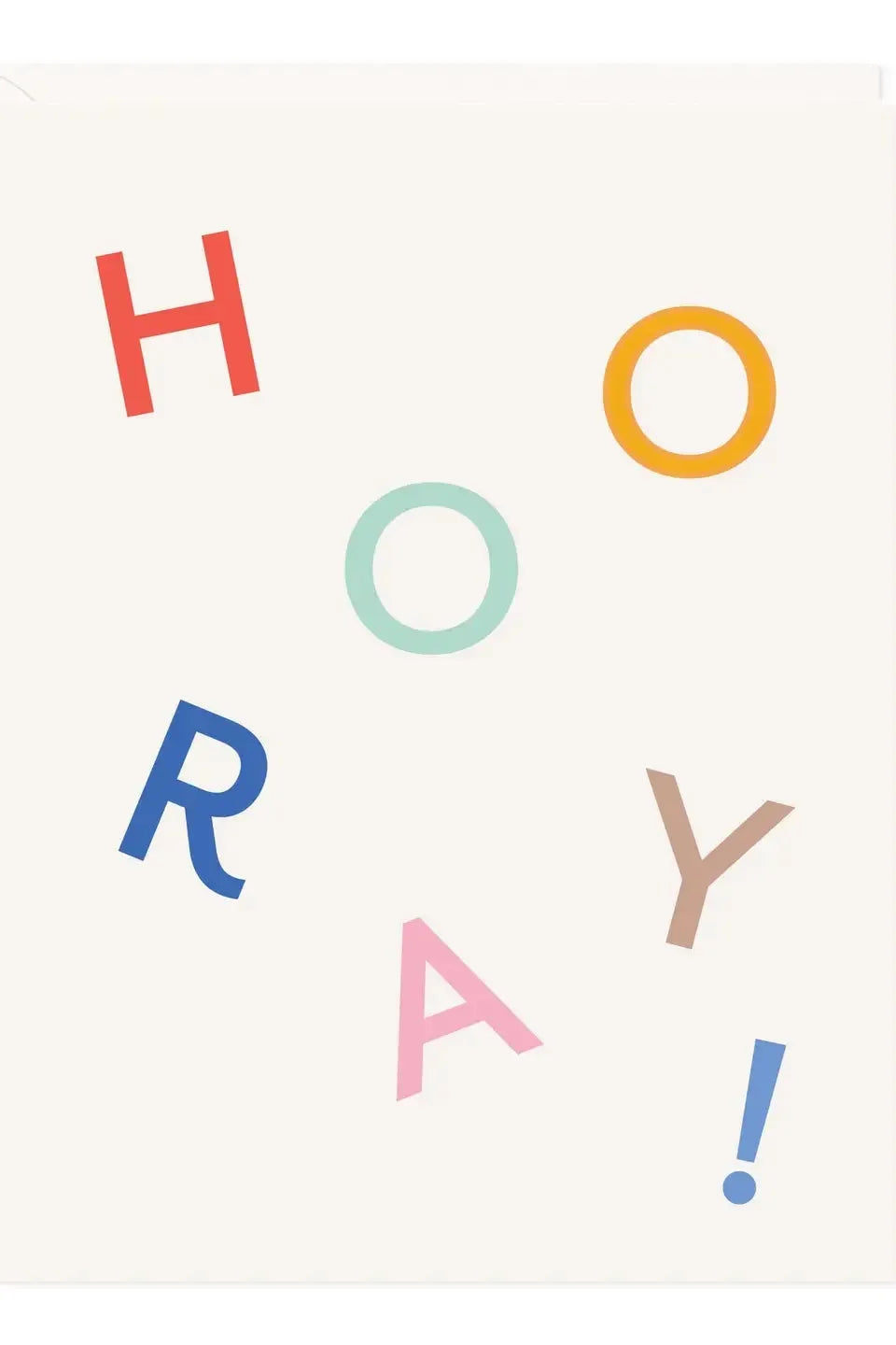 Hooray Letters Card