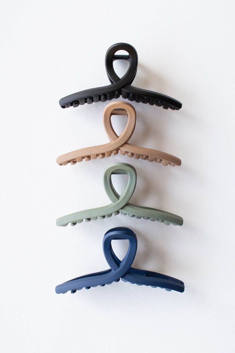 5 Inch Matte French Twist Hair Clip: Blush