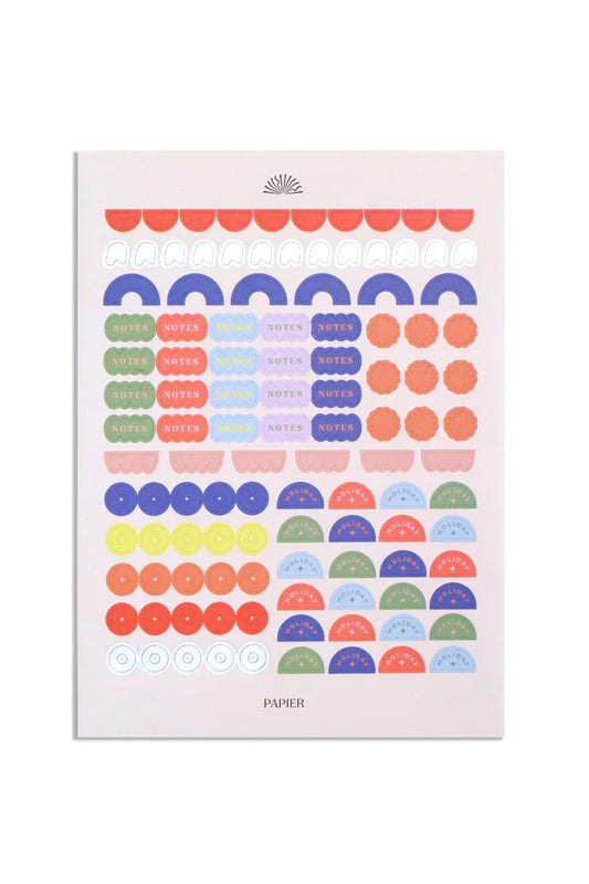 Planner Stickers Silver