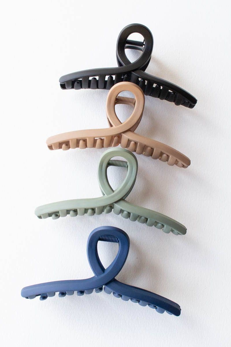 5 Inch Matte French Twist Hair Clip: Blush