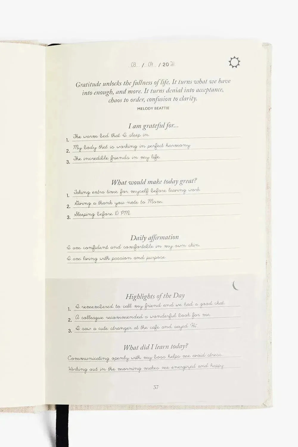 The Five Minute Journal Oat / Original