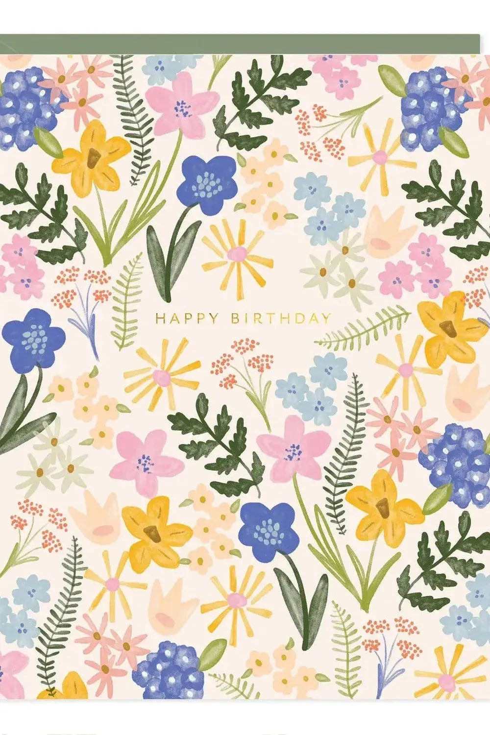 Happy Birthday Floral Burst Card