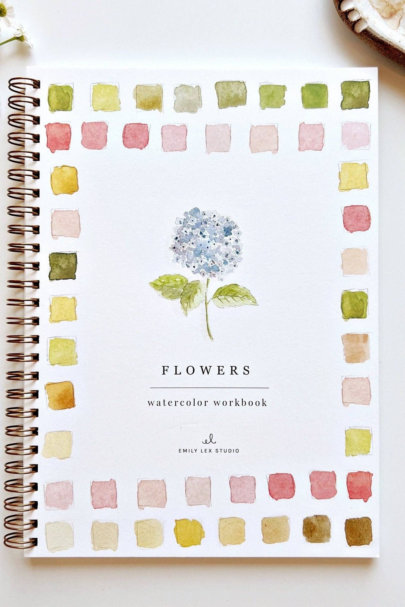 Flowers Watercolor Workbook
