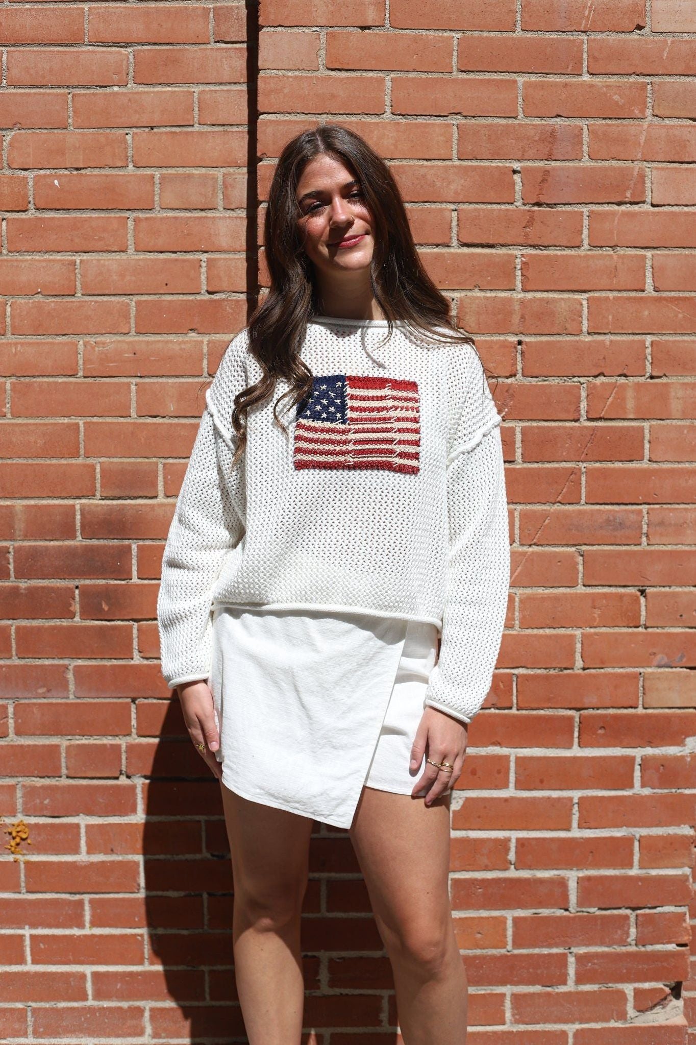 Flag Crochet Sweater