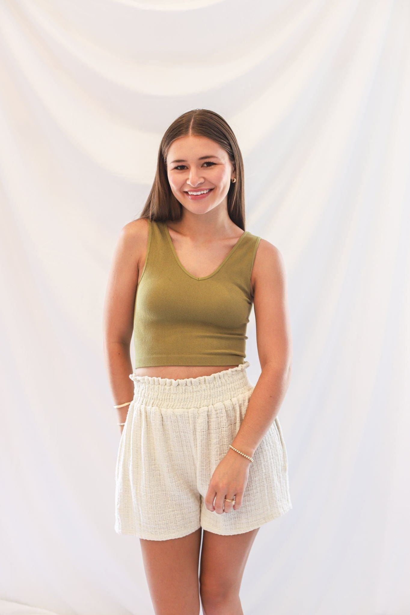 Scoop Neck Brami Tank (Green)