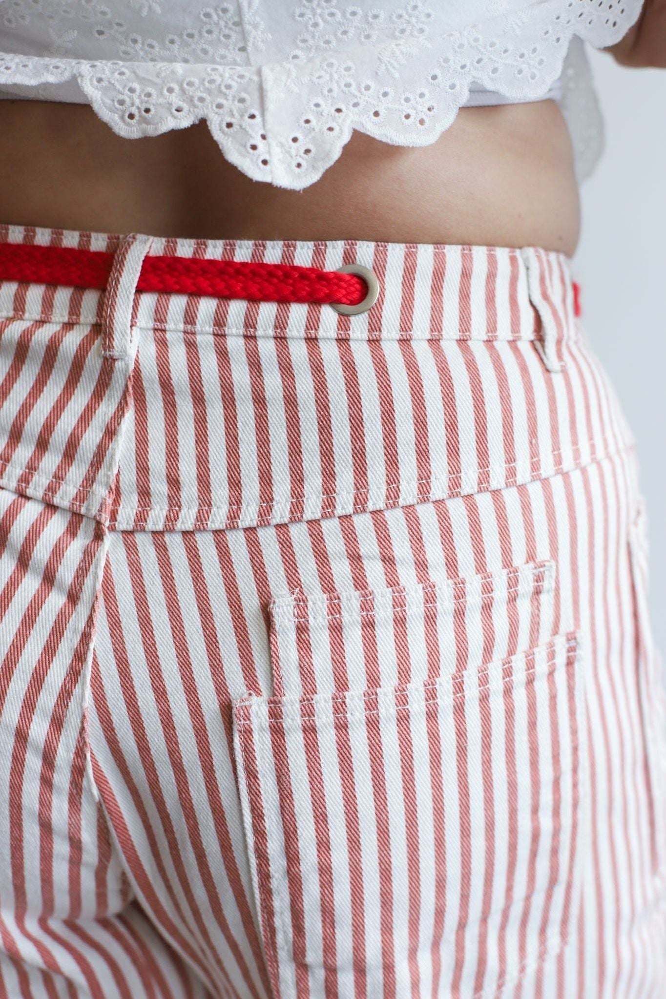Savannah Tie Jeans - Rust