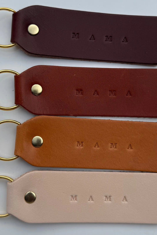 Twin Sparrow Keychain | MAMA (round)