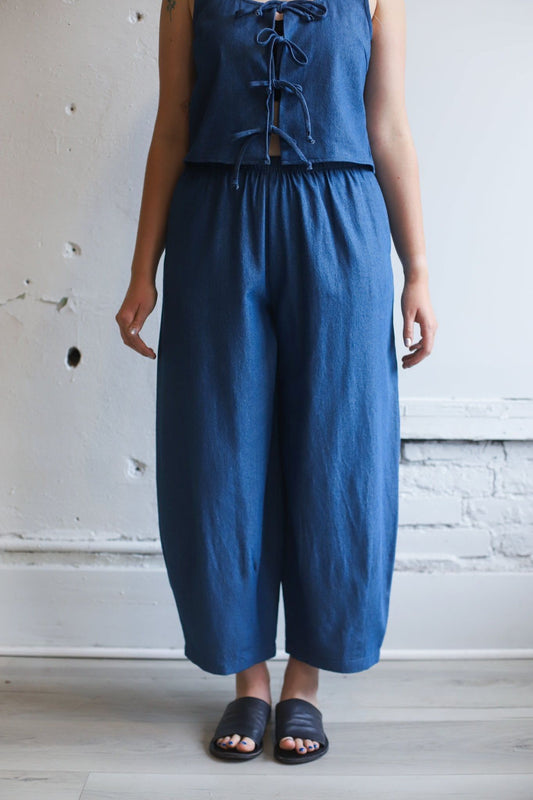 Lantern Denim Pants