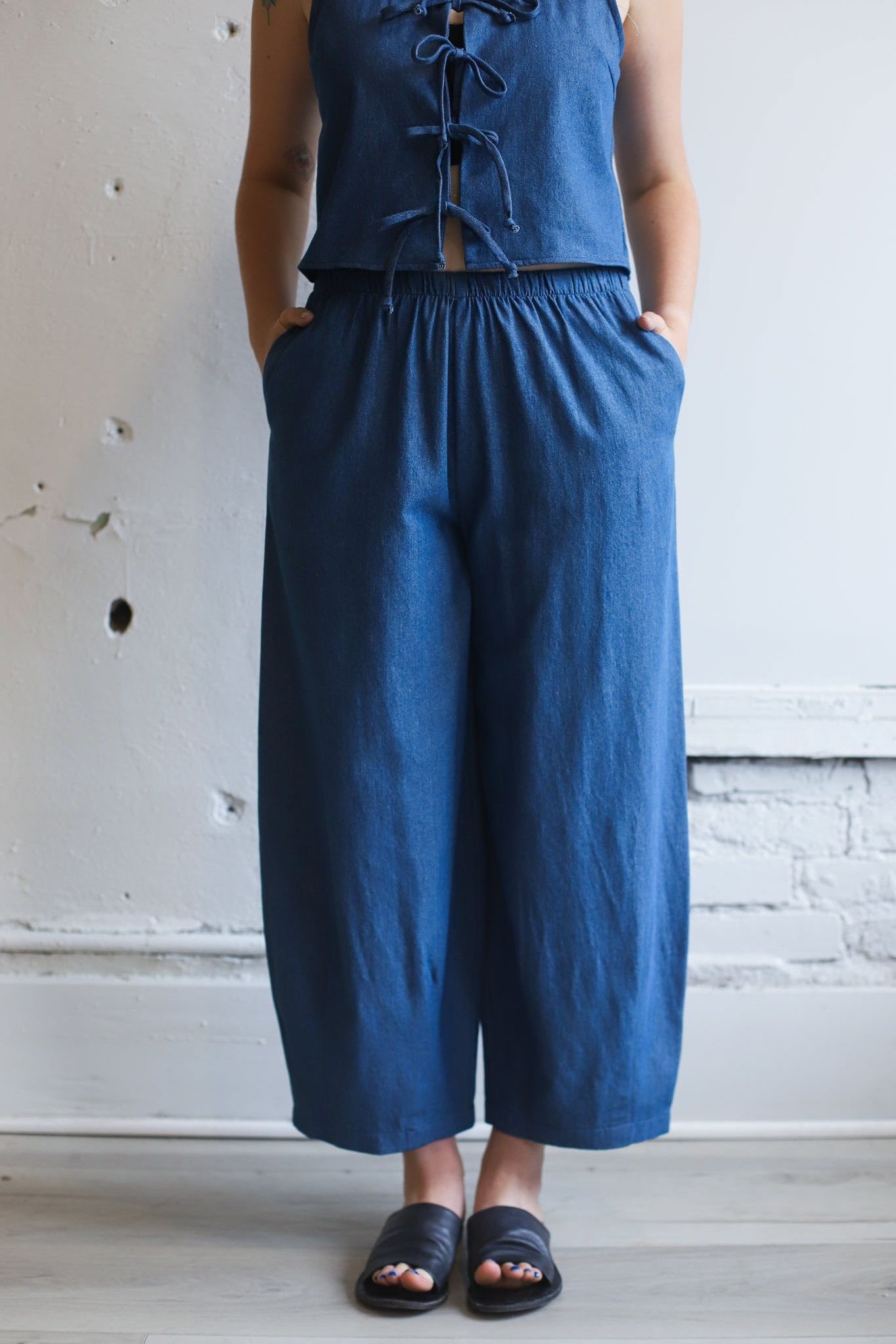 Lantern Denim Pants