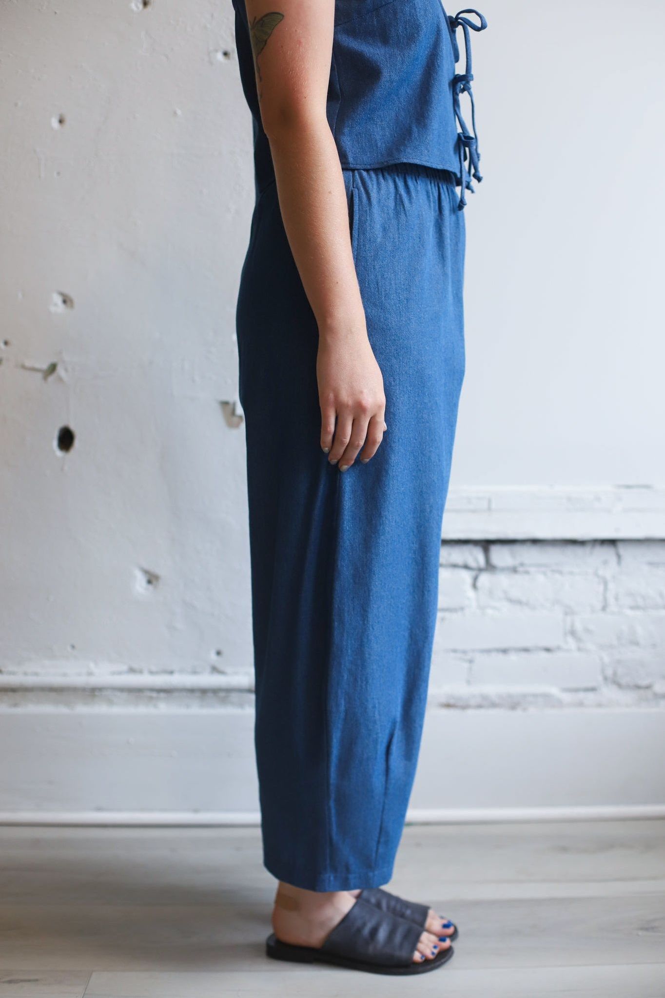 Lantern Denim Pants