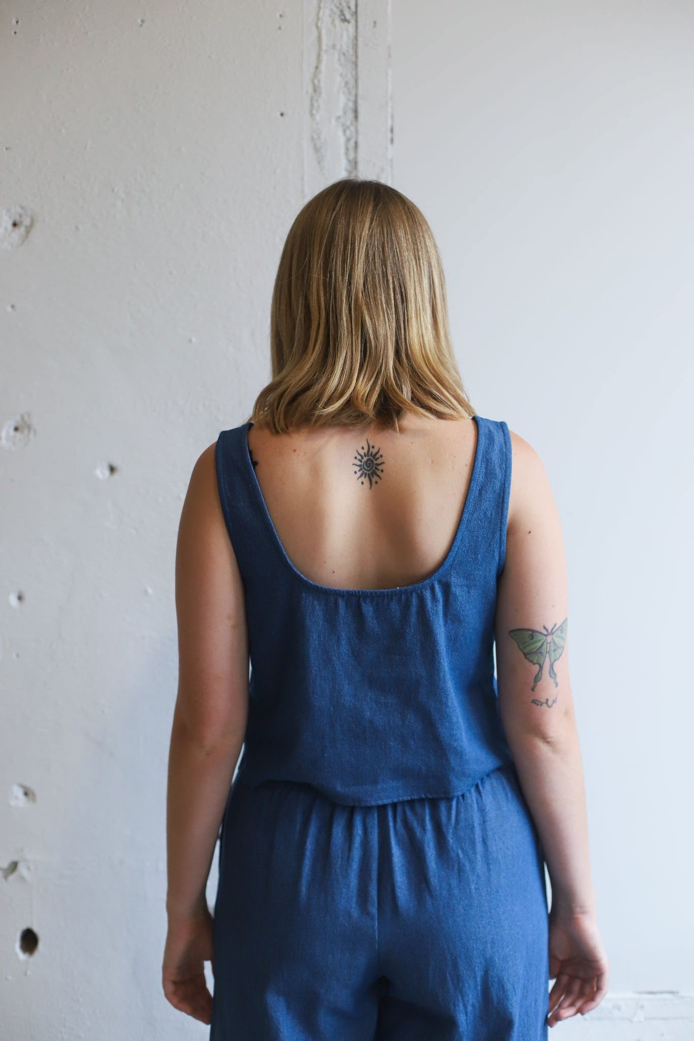 Lantern Denim Top