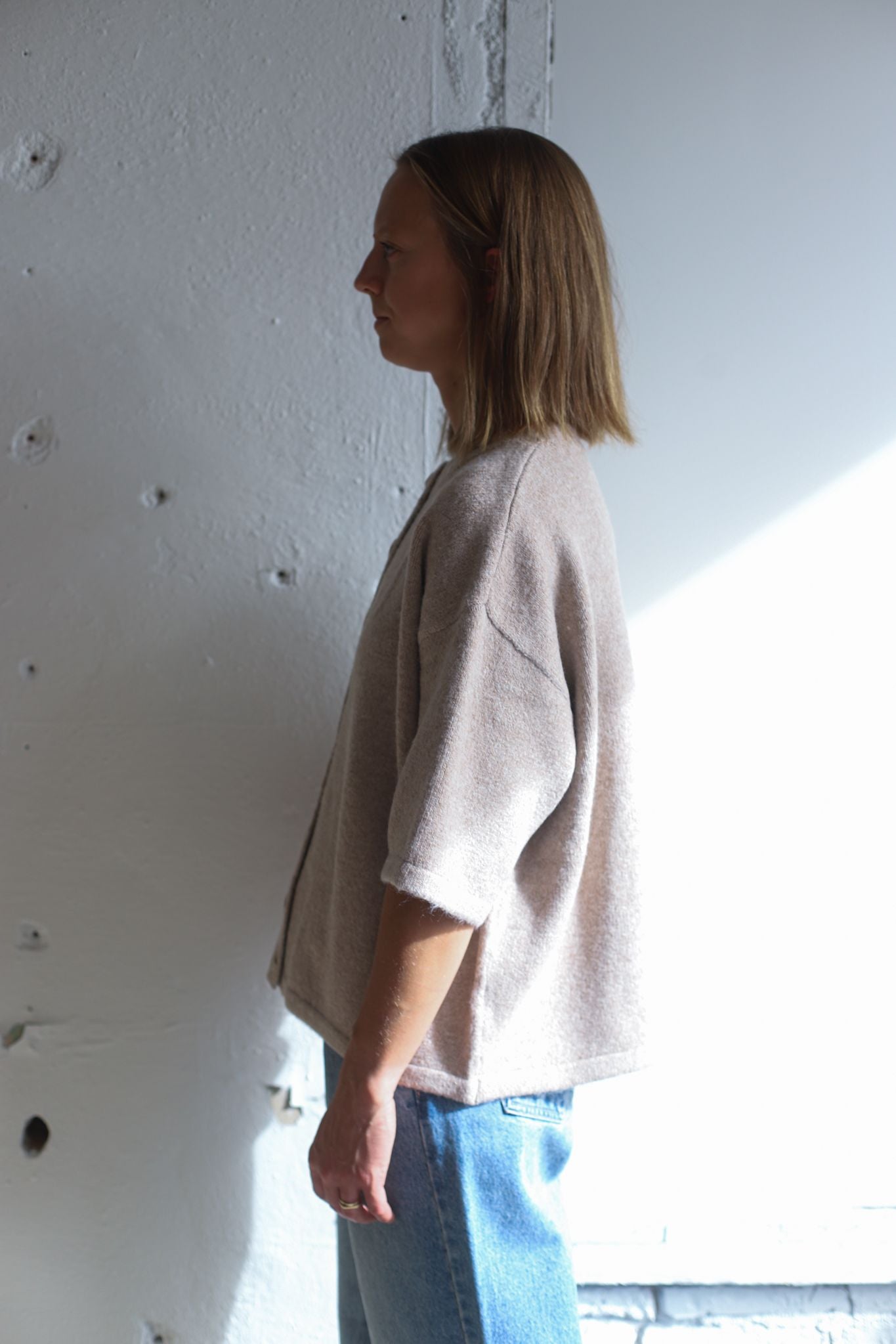 Hold Me Sweater Top - Cream