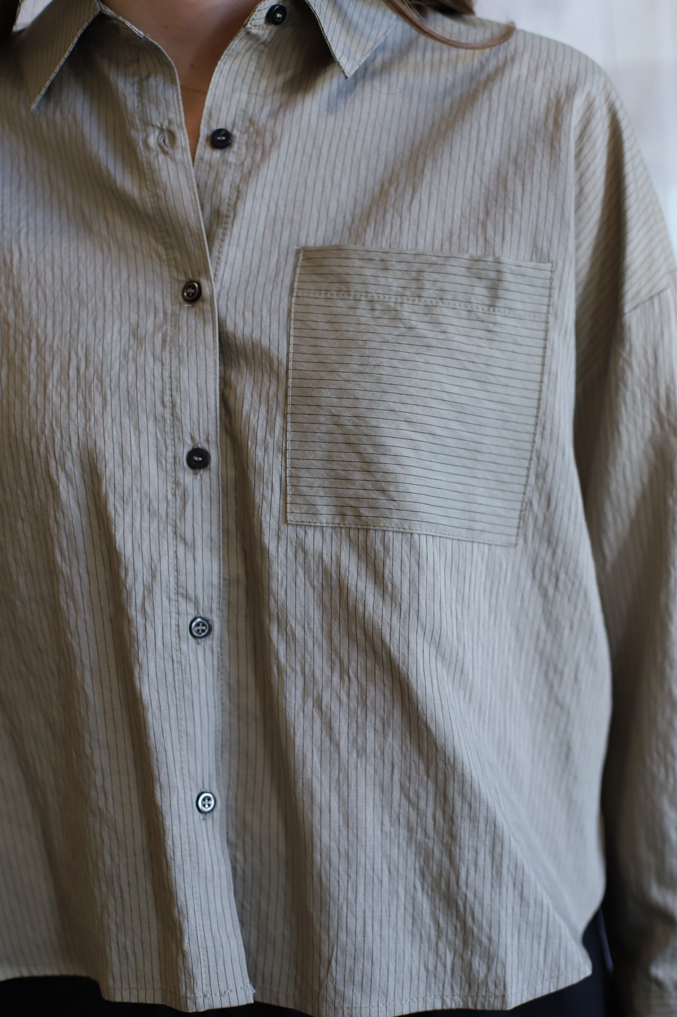 Rita Cropped Button Down