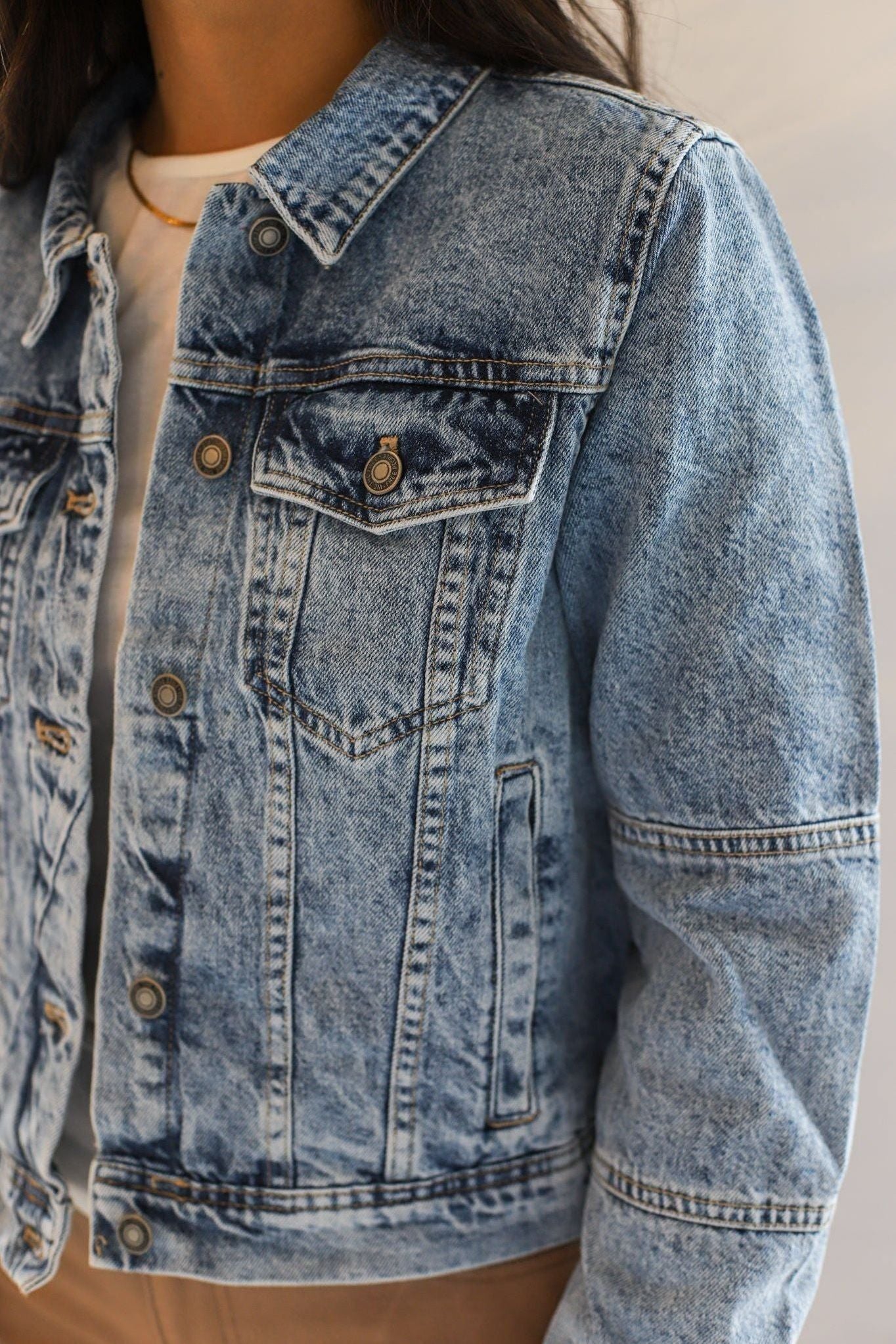 Free People Rumors Denim Jacket