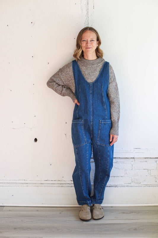 HIgh Roller Jumpsuit/ Sapphire Blue