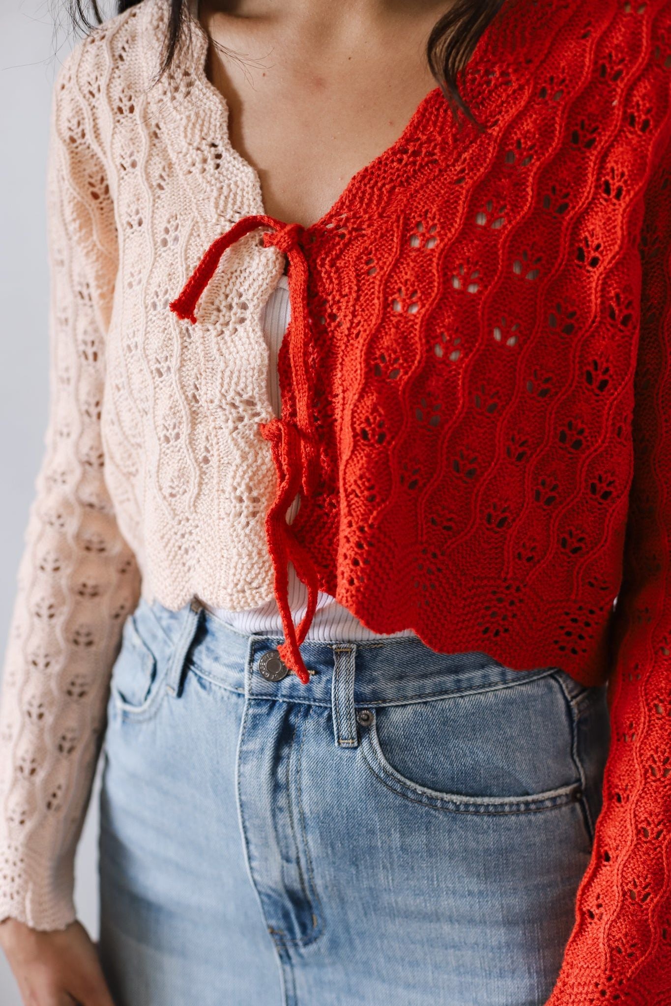 Color Me Red Cardi