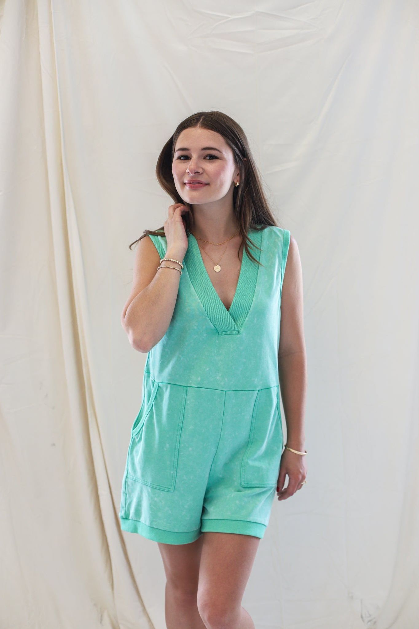 The Siesta Romper- sea