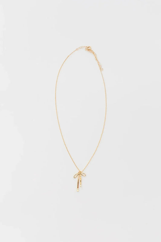 Our Spare Change Vintage Bow Necklace