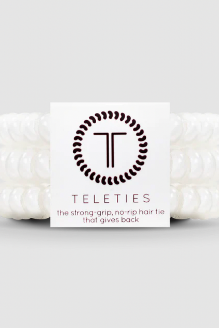 Coconut White Hair Ties- Large