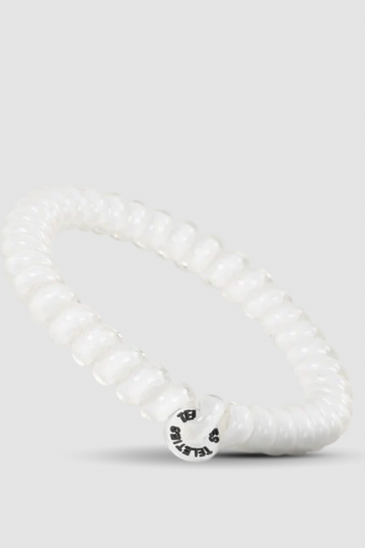 Coconut White Hair Ties- Tiny