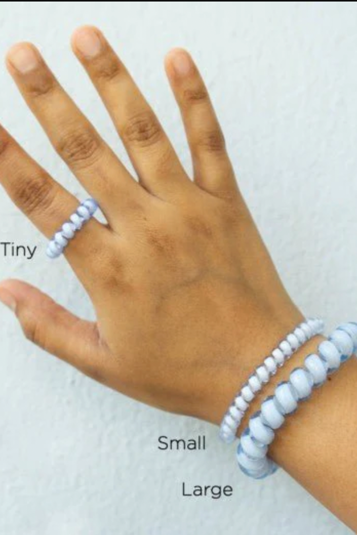 Coconut White Hair Ties- Large