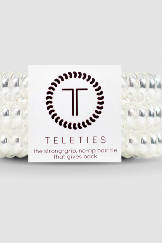 Crystal Clear Hair Ties- Small